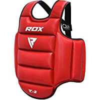 RDX Protector de Pecho TKD Protección De Cuerpo MMA Boxeo Vientre para Pecho Peto Taekwondo (Reversible)
